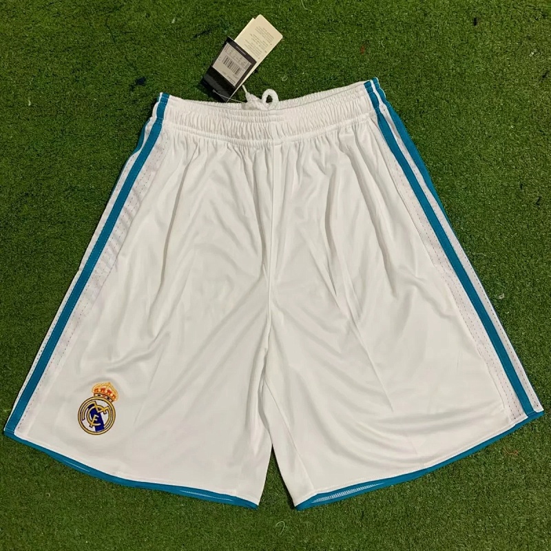 2017-18 Real Madrid Home Retro Shorts