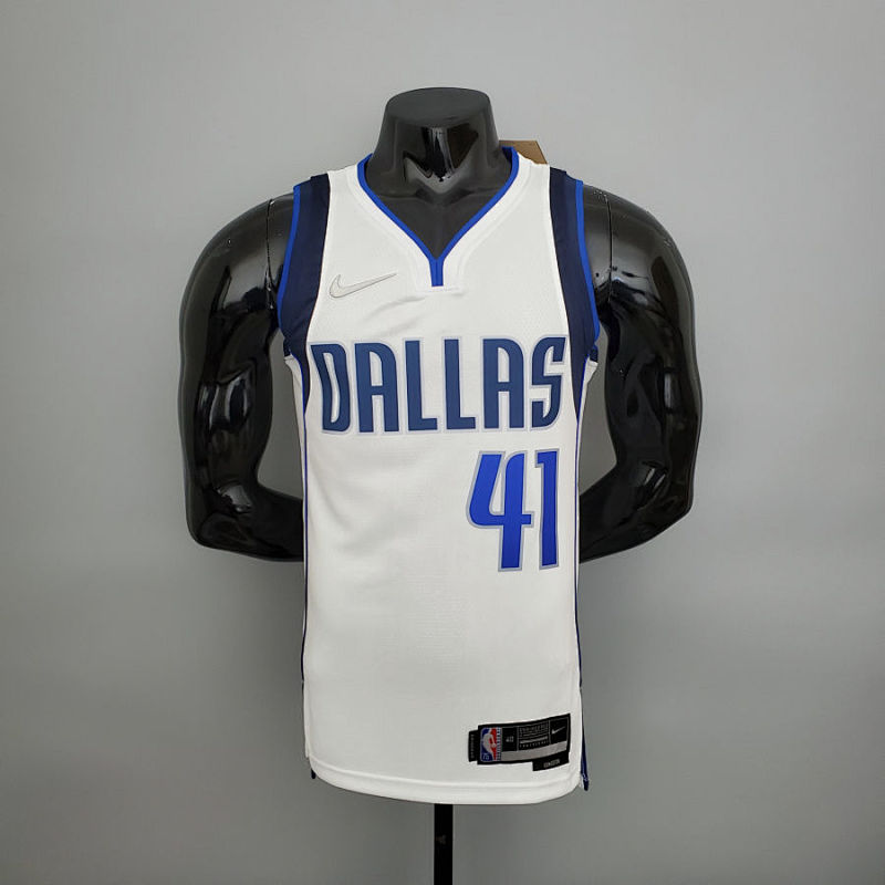 75th Anniversary Nowitzki #41 Lone Ranger White NBA Jersey S-XXL