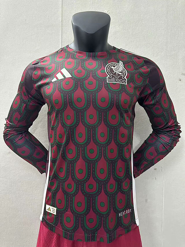 2024 Mexico Home Player Version Long Sleeve Jerseys
