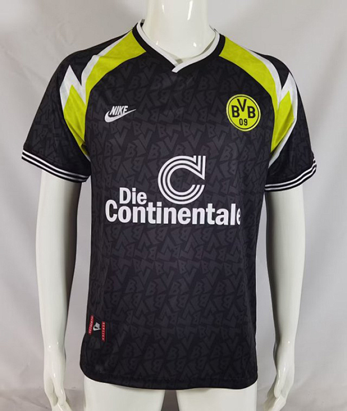 95-96 Dortmund Away Retro Black Jerseys