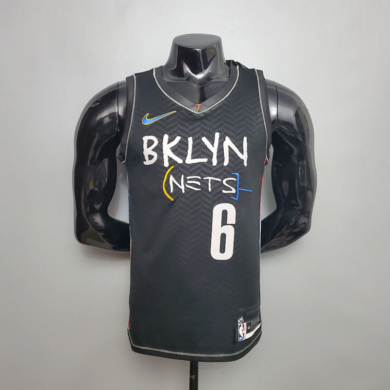 New Brooklyn Nets JORDAN#6 City Edition Black S-XXL