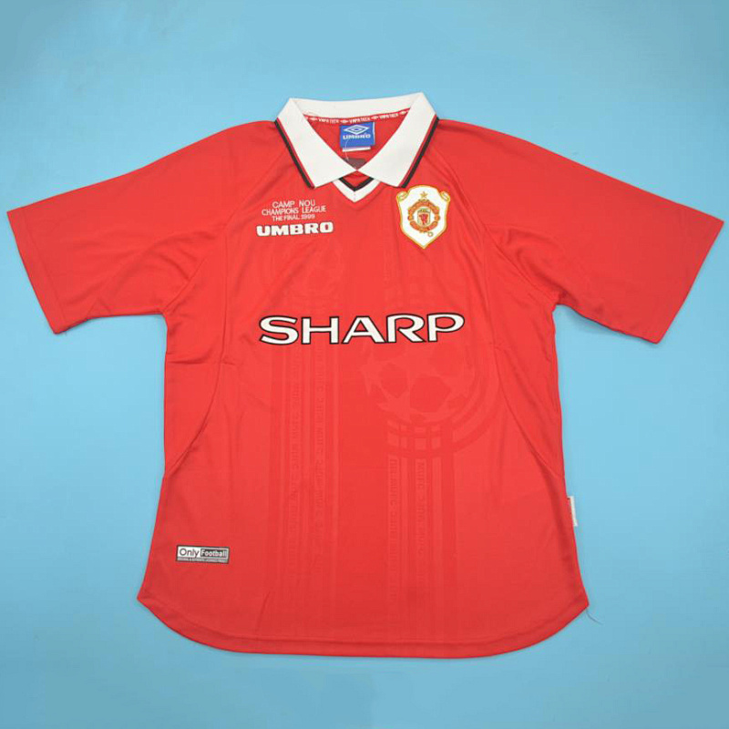 1999 M-anchester U-nited UCL FINAL Retro Jerseys