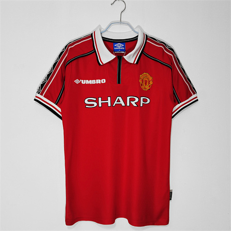 1998-99 M-anchester U-nited Home Retro Jerseys
