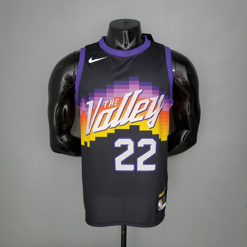 New AYTON#22 Suns City Edition Black NBA Jersey S-XXL