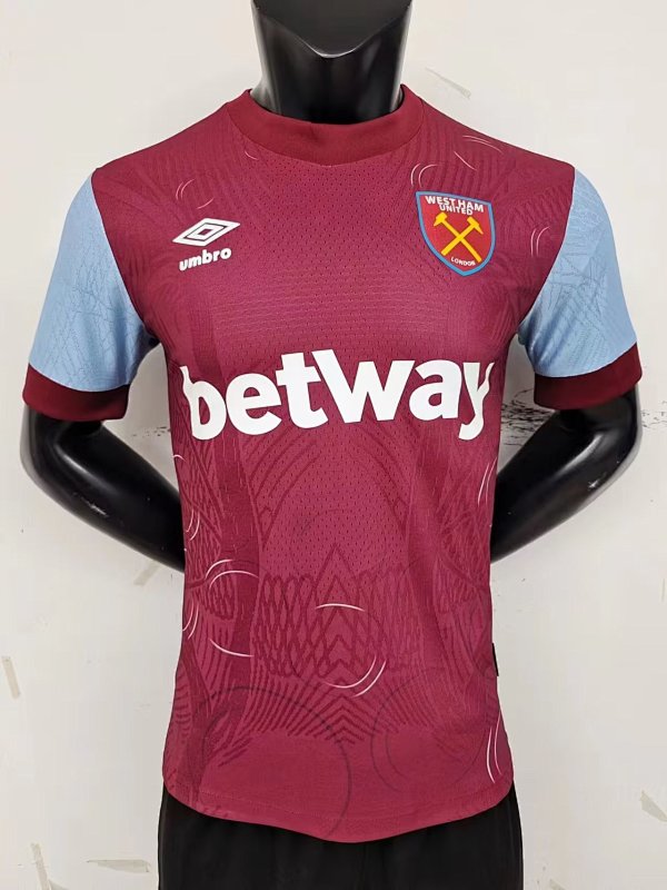 23-24 West Ham Home Player Version Jerseys