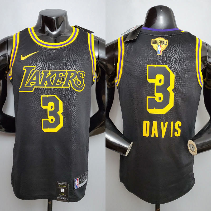 New DAVIS #3 Lakers black NBA jersey Size XS-XXL