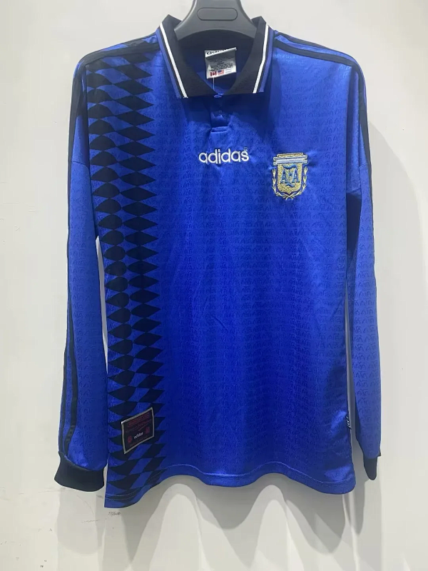 1994 Argentina Home Retro Long Sleeve Jerseys