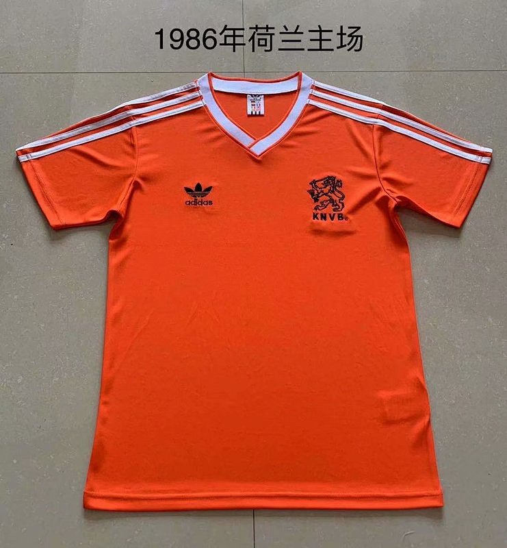 1986 Netherlands Home Retro Jerseys