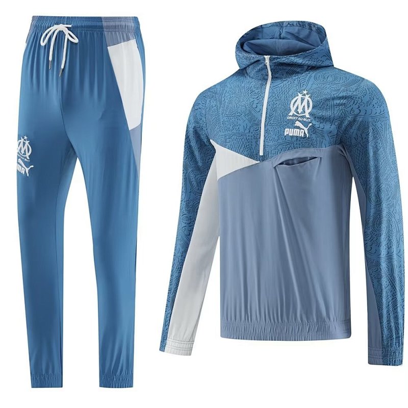 23-24 Marseille Hoodie Windbreaker Long Sleeve Training Suit