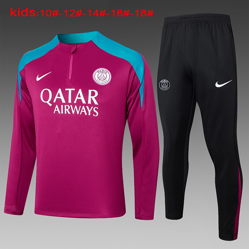 24-25 Paris Kids Long Sleeve Training Suit