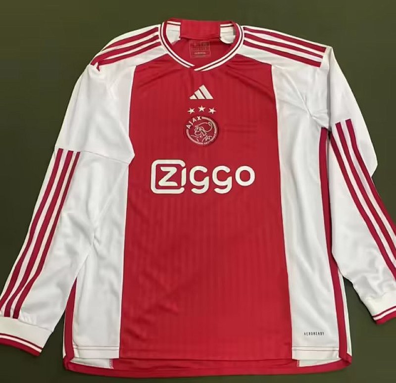 23-24 Ajax Home Long Sleeve Jerseys