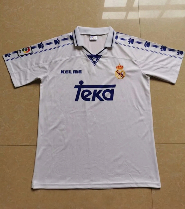 1996-97 Real Madrid Home Retro Jerseys