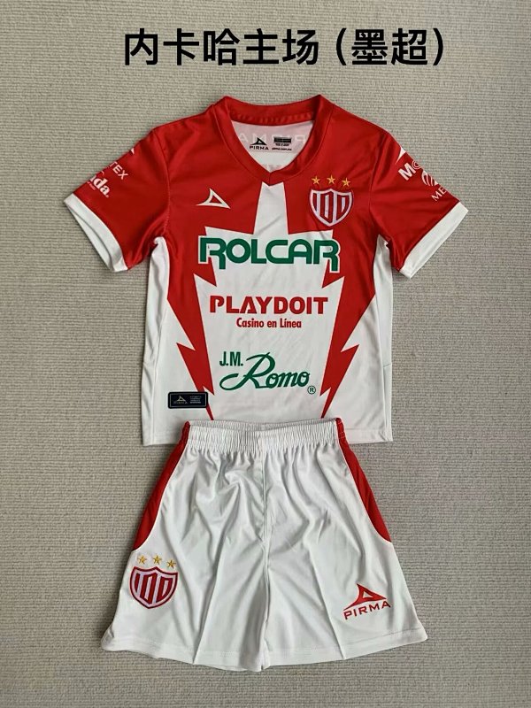 23-24 Necaxa Home Kids Jerseys