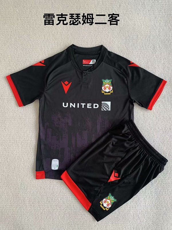 23-24 Wrexham Third Adults And Kids Jerseys