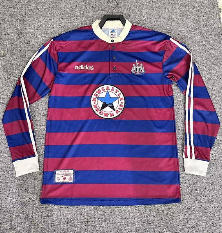 1995-97 Newcastle Away Retro Long Sleeve Jerseys