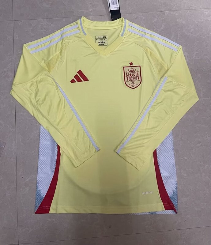 2024 Spain Away Long Sleeve Jerseys