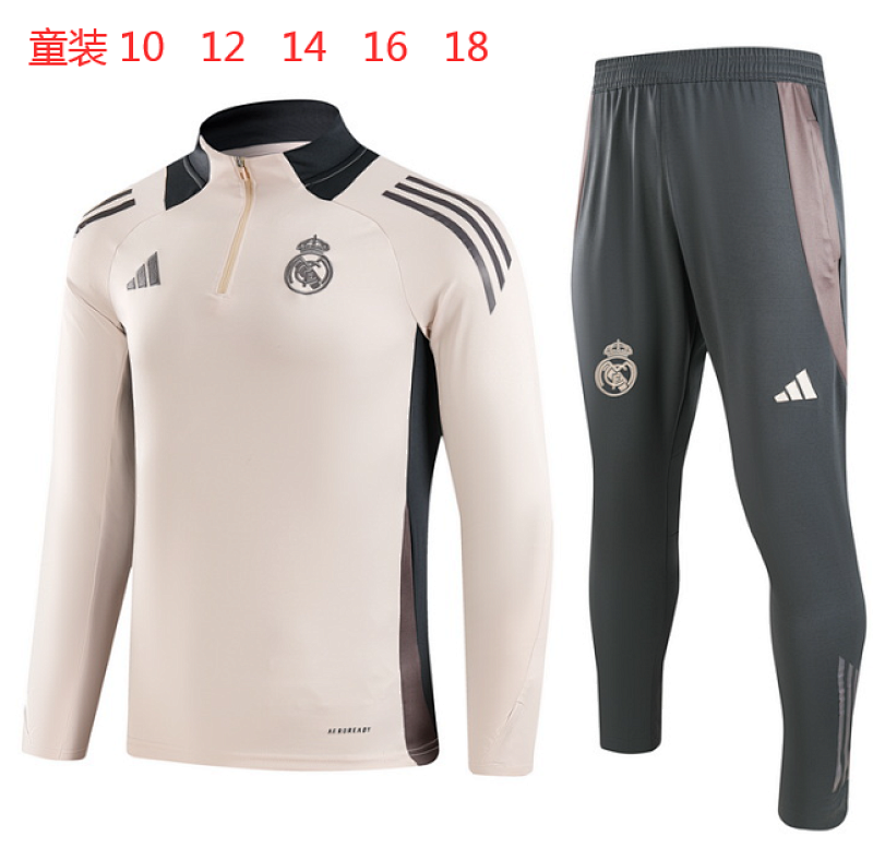 24-25 Real Madrid Kids Long Sleeve Training Suit