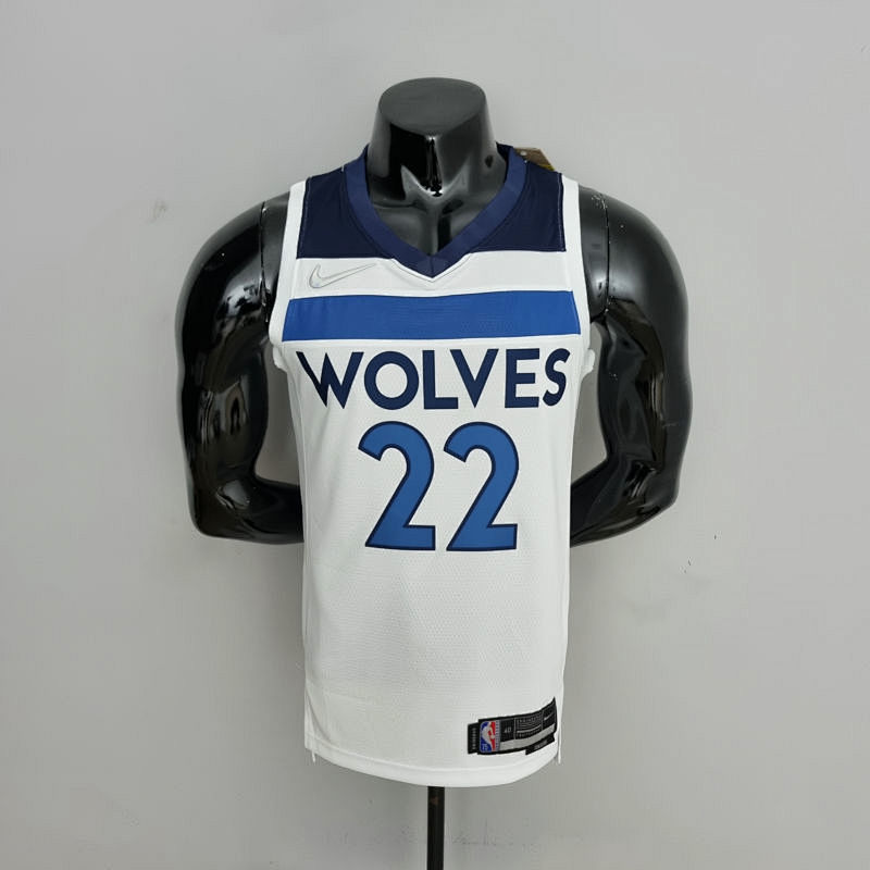 75th Anniversary Minnesota Timberwolves Wiggins #22 Royal White NBA Jersey S-XXL