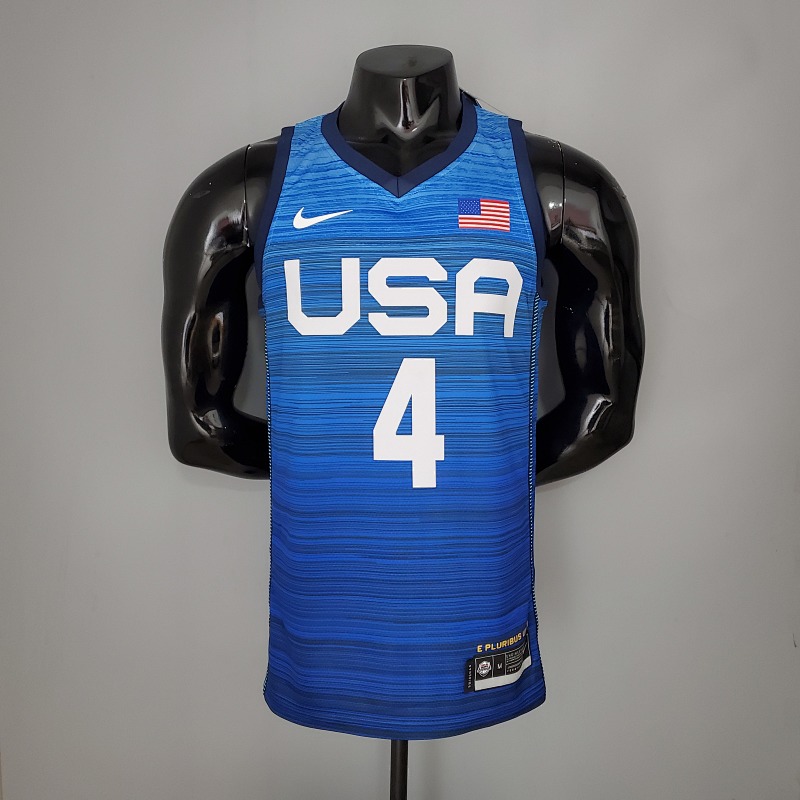 2021 Olympic Games BEAL#4 USA Team USA Blue NBA Jersey S-XXL
