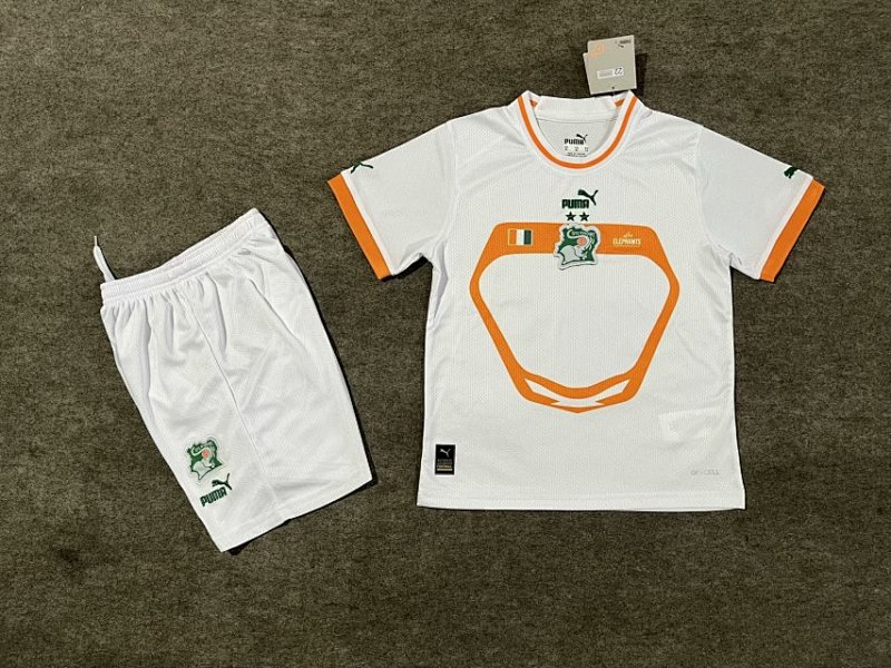 23-24 Ivory Coast Away Kids Jerseys