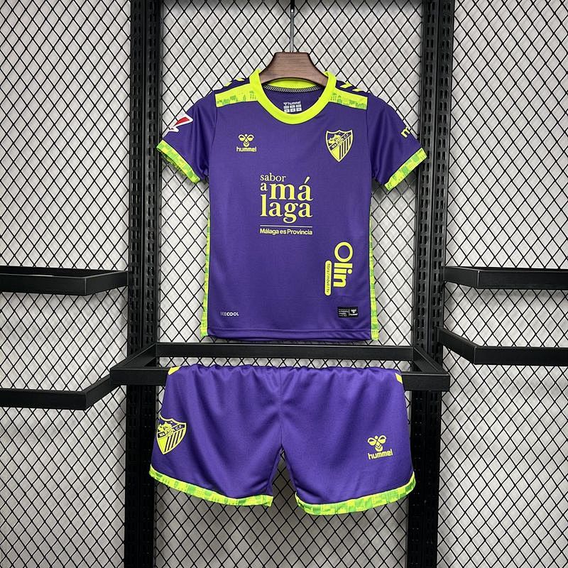 24-25 Malaga Away Kids Jerseys