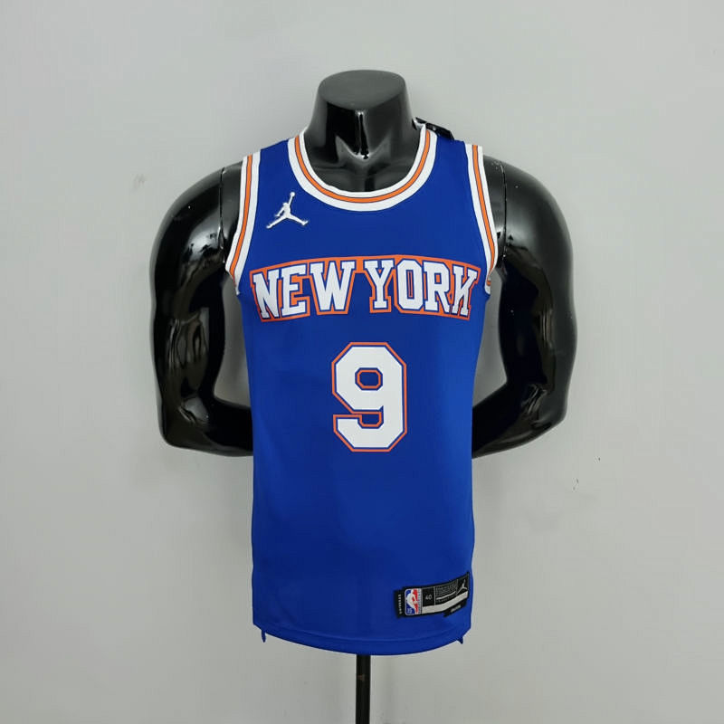 75th Anniversary Barrett#9 New York Knicks Jordan Limited Blue NBA Jersey S-XXL