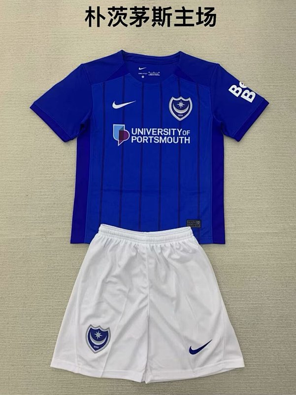 24-25 Portsmouth Home Kids Jerseys