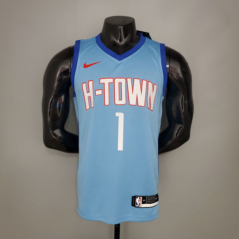 McCRADY#1 2021 Rockets City Edition Blue NBA Jersey S-XXL