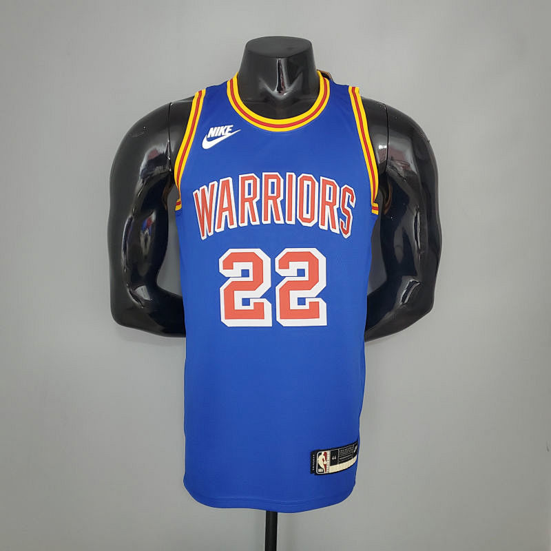 WIGGINS#22 75th Anniversary Warriors Blue NBA Jersey S-XXL
