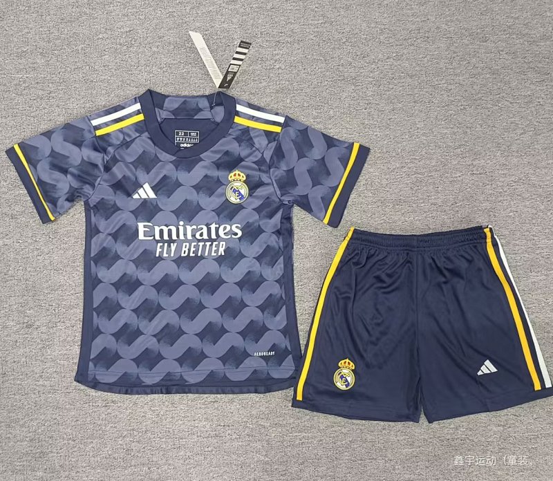 23-24 Real Madrid Away Kids Jerseys