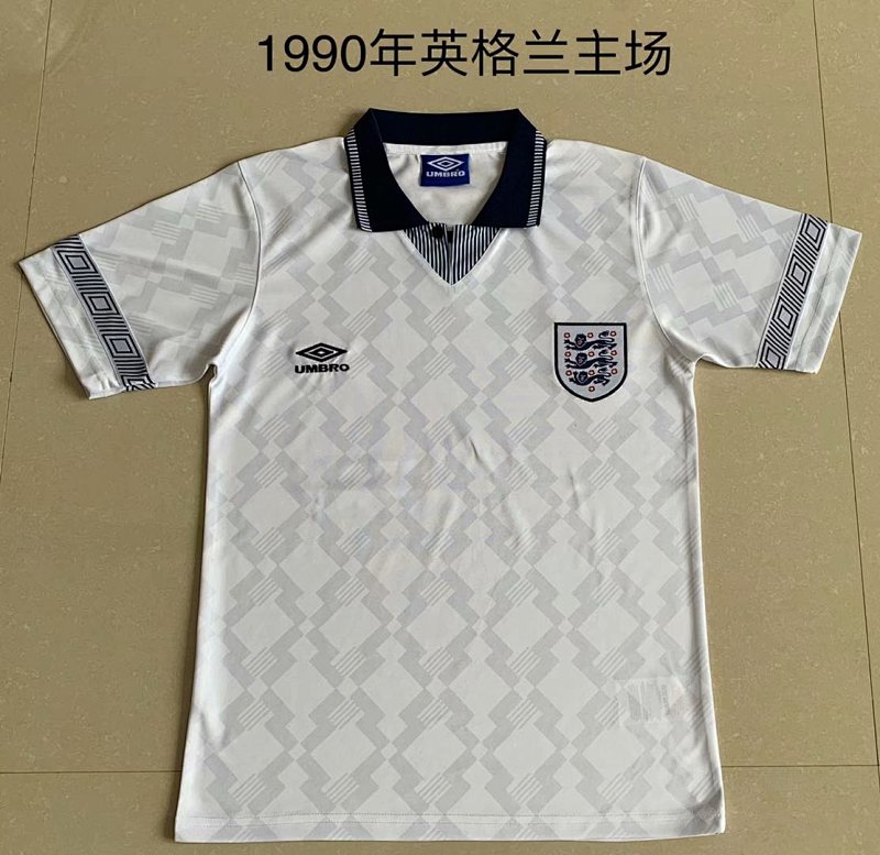 1990 England Home Retro Jerseys