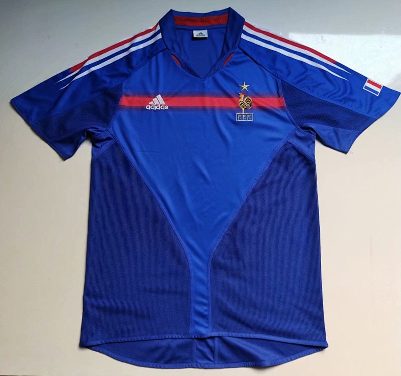 2004 France Home Retro Jerseys