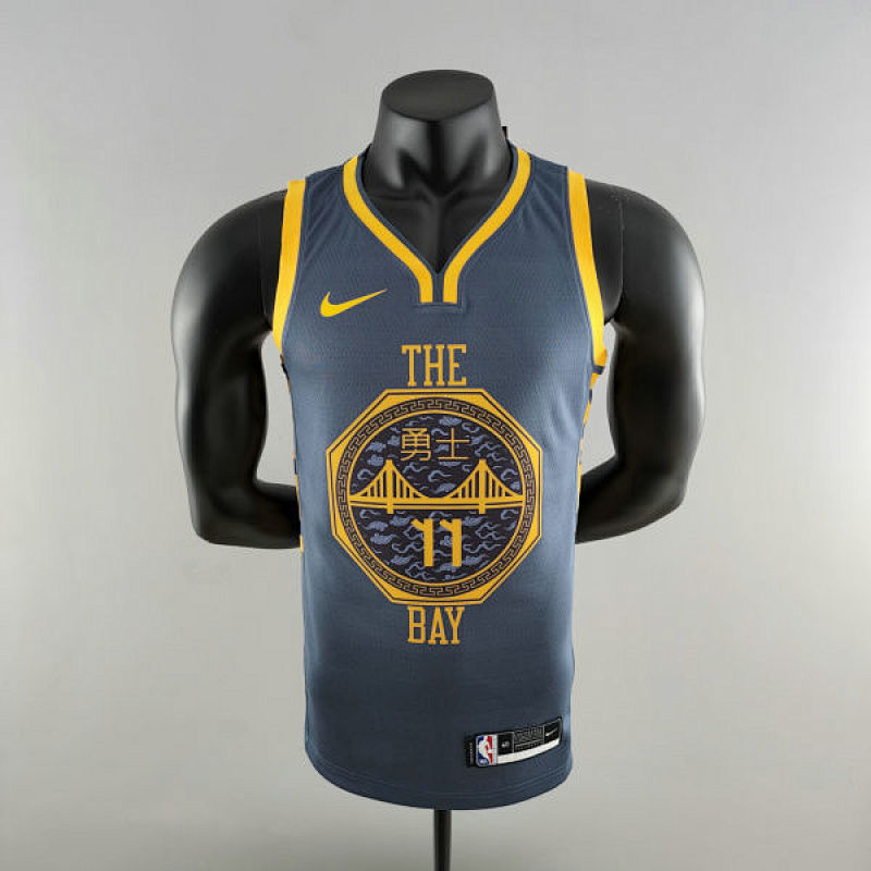 2018 HOMPSON #11 Golden State Warriors Grey NBA Jersey S-XXL