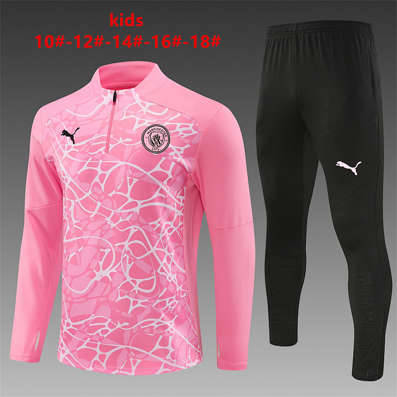 24-25 Manchester City Kids Long Sleeve Training Suit