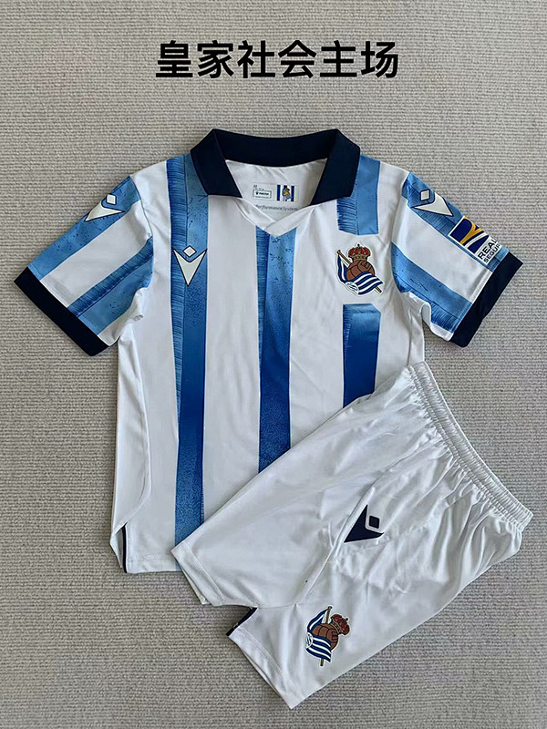 23-24 Real Sociedad Home Kids Jerseys