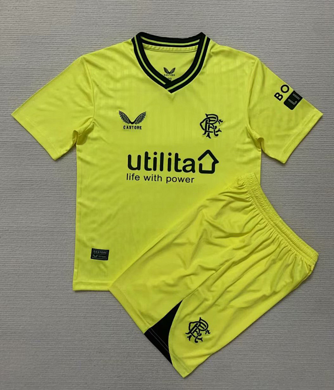 23-24 Rangers Goalkeeper Kids Jerseys