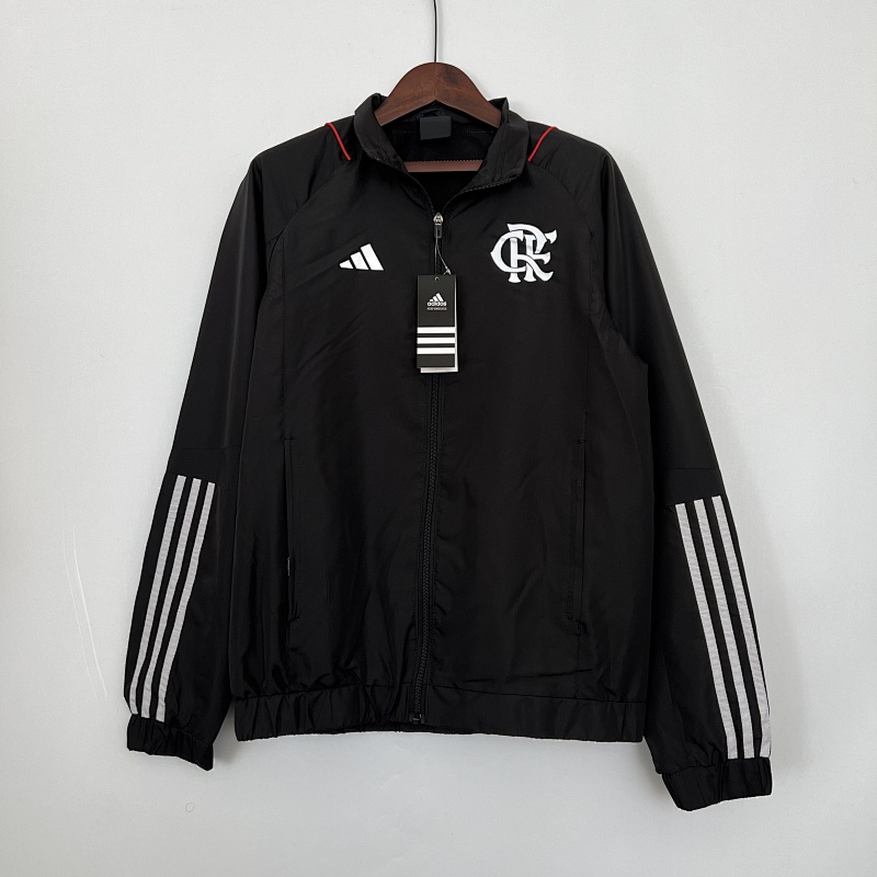 2023 Flamengo Black Windbreaker Jackets