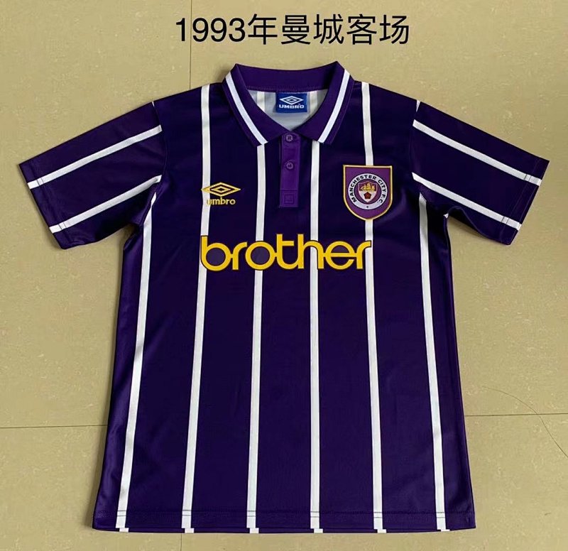 1993 Manchester City Away Retro Jerseys