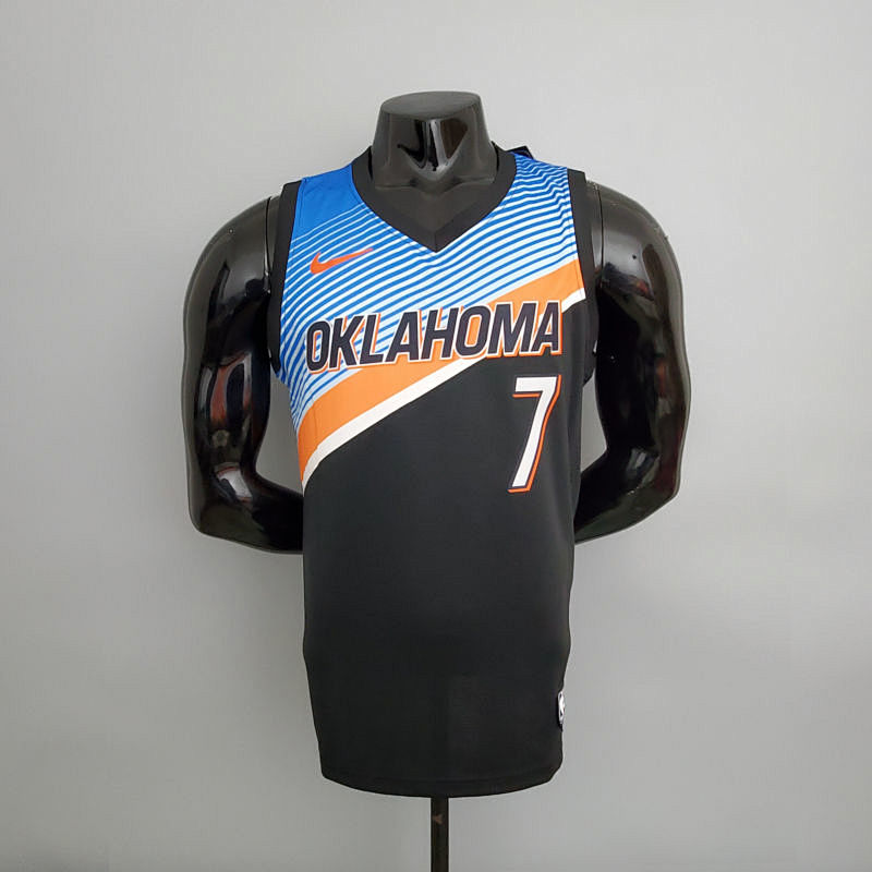Thunder Anthony #7 City Edition Black NBA Jersey S-XXL