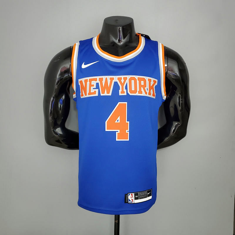 2021 ROSE#4 Knicks Blue NBA Jersey S-XXL
