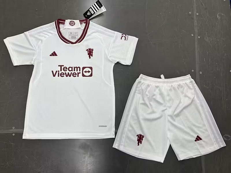 23-24 M-anchester U-nited Away Kids Jerseys