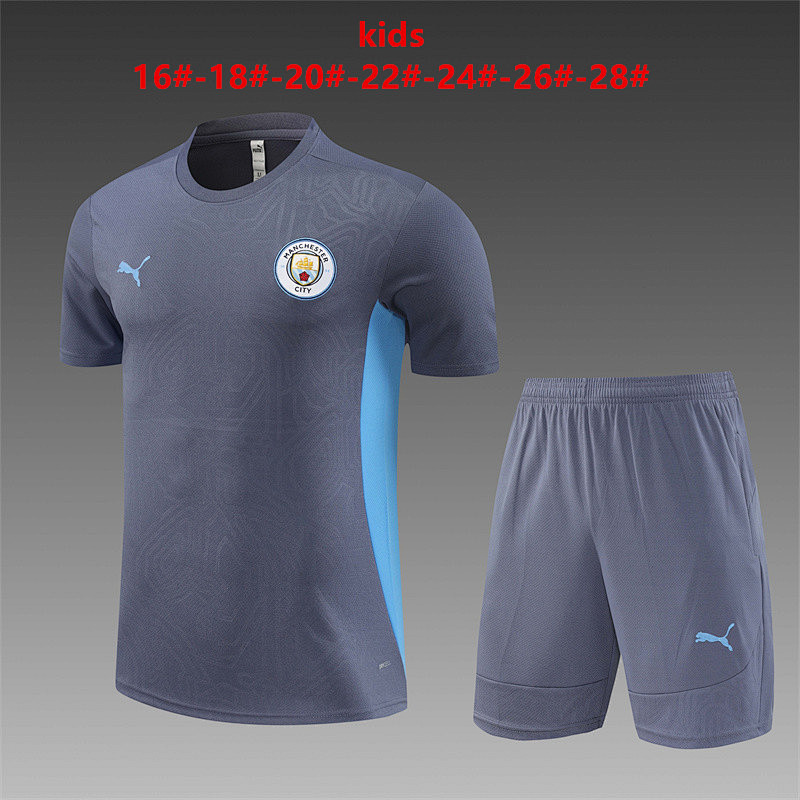 24-25 Manchester City Kids Training Jerseys