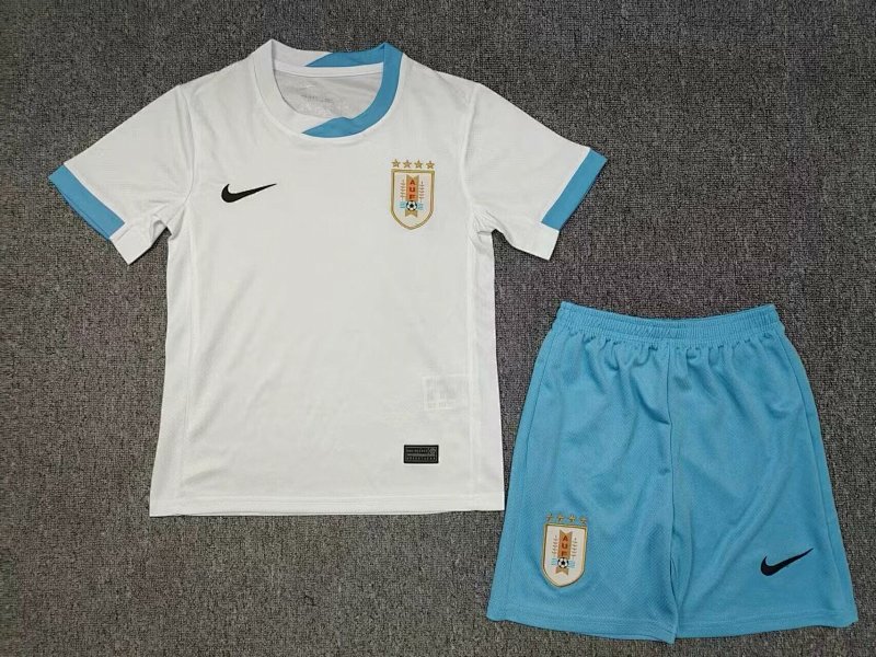 2024 Uruguay Away Kids Jerseys