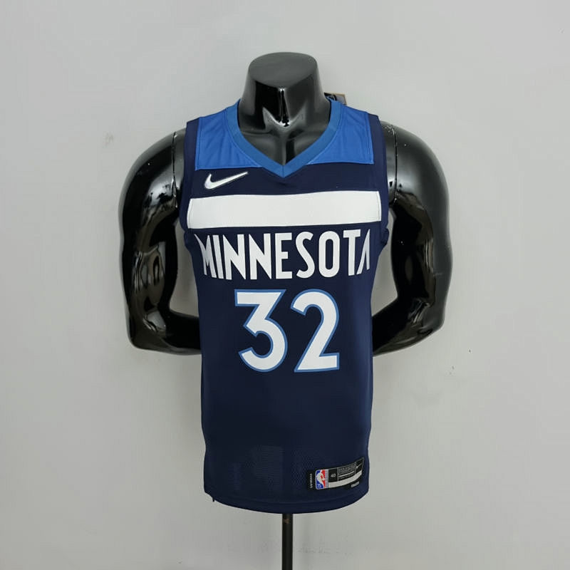 75th Anniversary Minnesota Timberwolves TOWNS#32 Royal Blue NBA Jersey S-XXL
