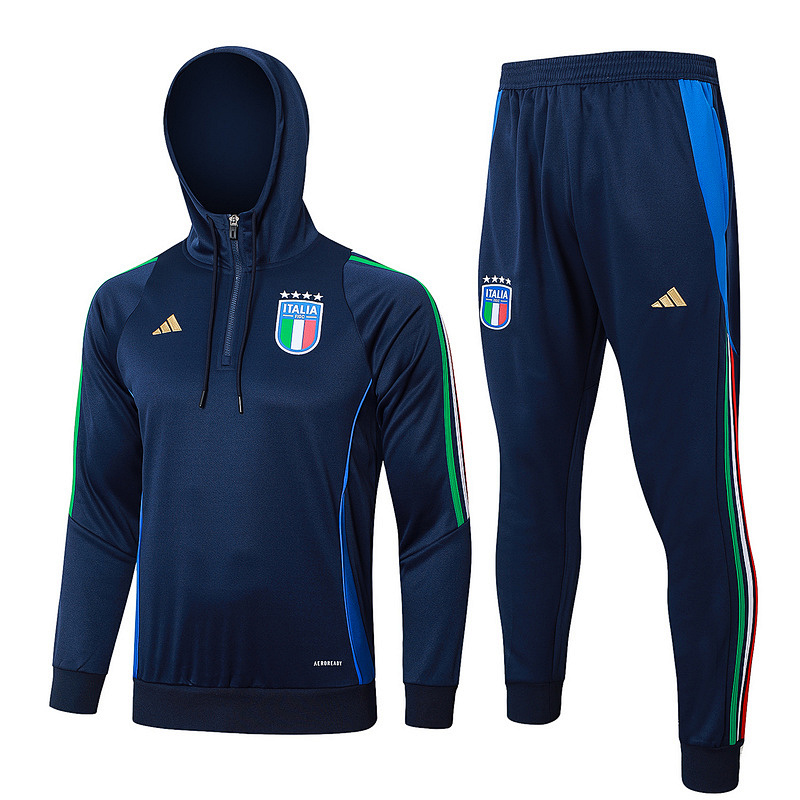 2024 Italy Hoodie Long Sleeve Training Suit