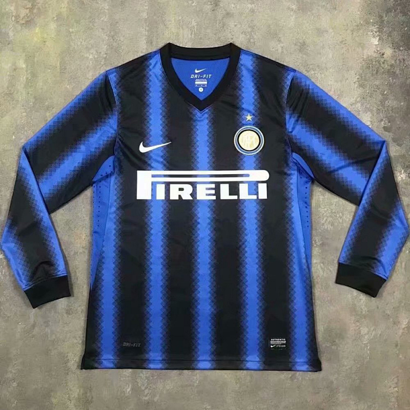 10-11 Inter Milan Home Retro Long Sleeve Jerseys