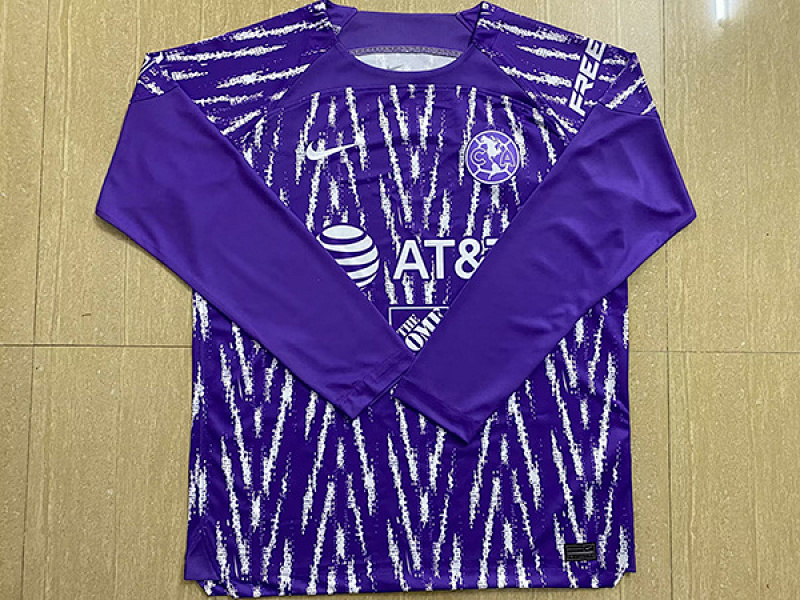23-24 Club America Goalkeeper Purple Long Sleeve Jerseys