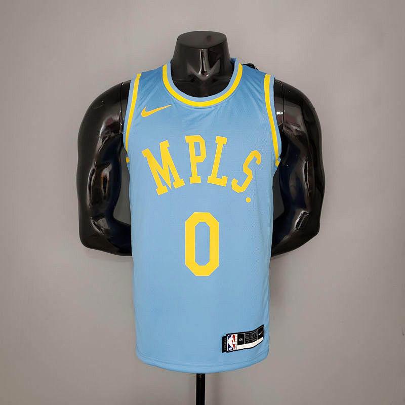 2021 KUZMA#0 Lakers Minneapolis Edition Blue NBA Jersey S-XXL