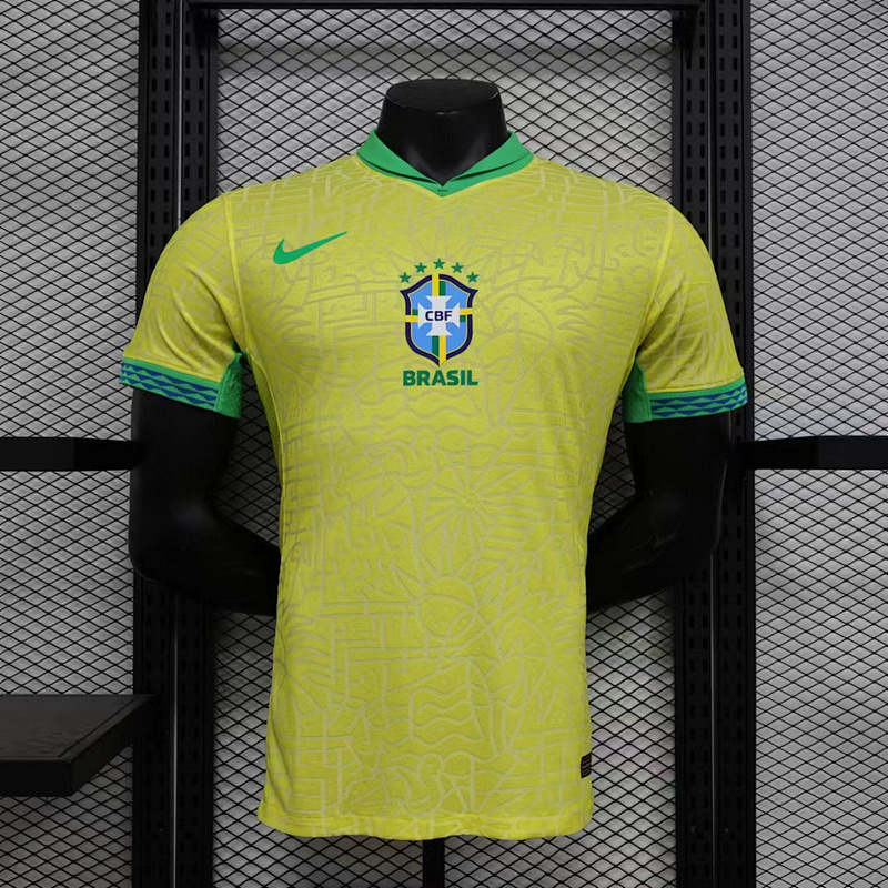 2024 Brazil Home Player Version Jerseys