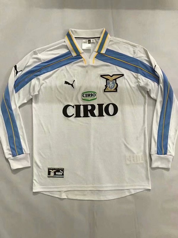 99-00 Lazio Away Retro Long Sleeve Jerseys